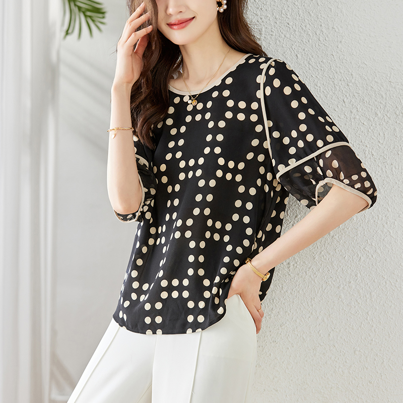 Summer show young shirt chiffon small shirt for women