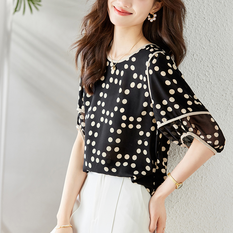 Summer show young shirt chiffon small shirt for women