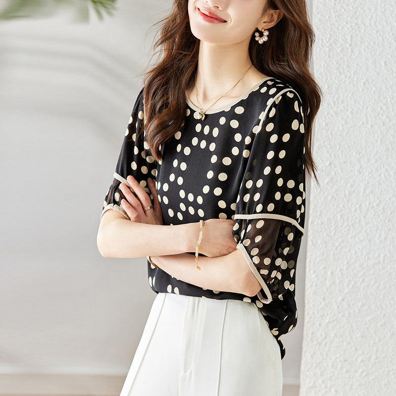 Summer show young shirt chiffon small shirt for women