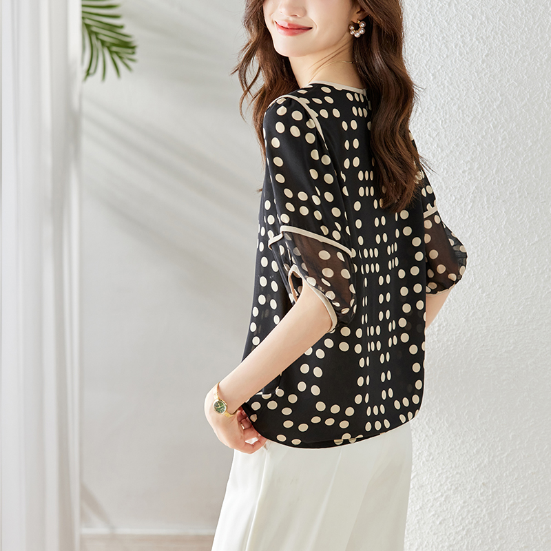 Summer show young shirt chiffon small shirt for women