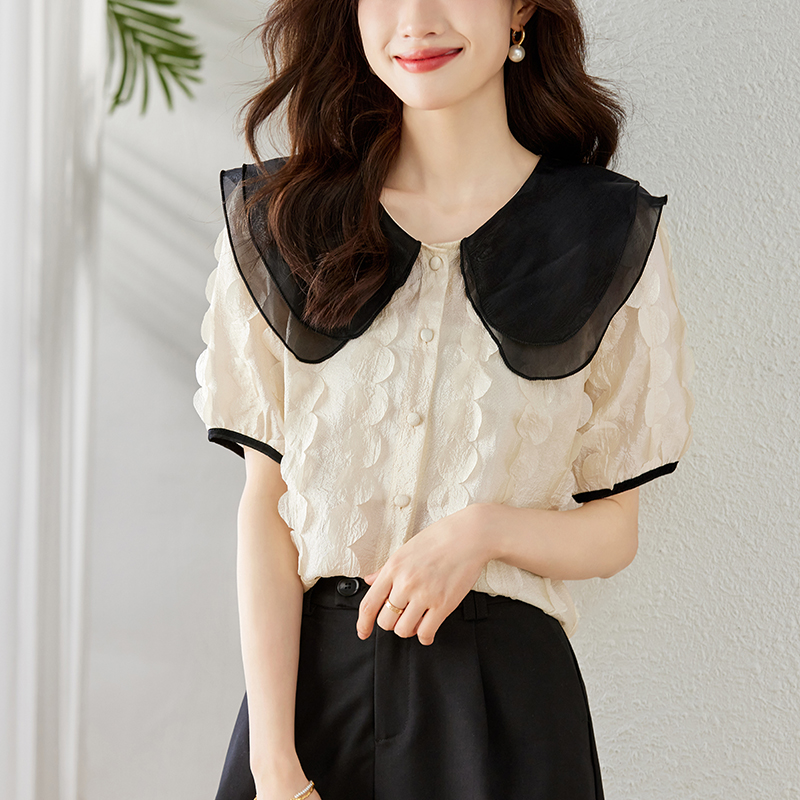 Summer stereoscopic doll collar tops