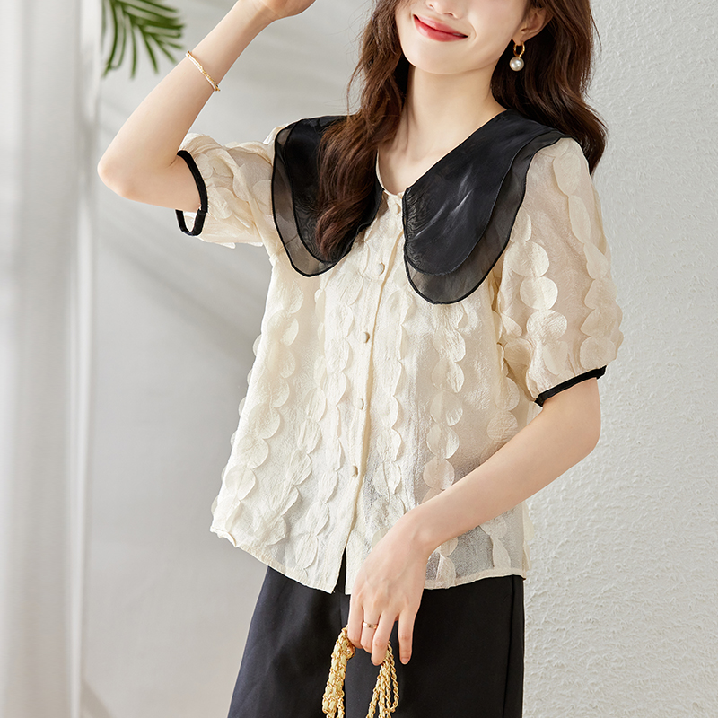 Summer stereoscopic doll collar tops