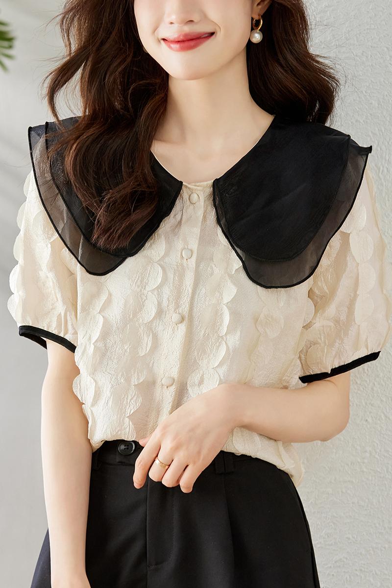 Summer stereoscopic doll collar tops