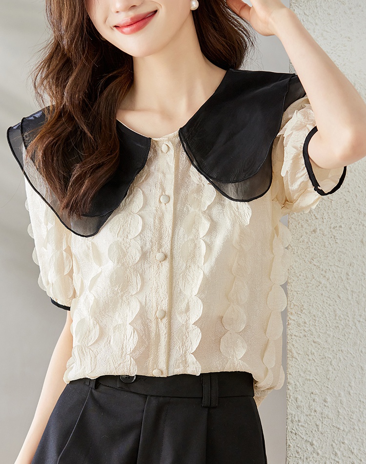 Summer stereoscopic doll collar tops