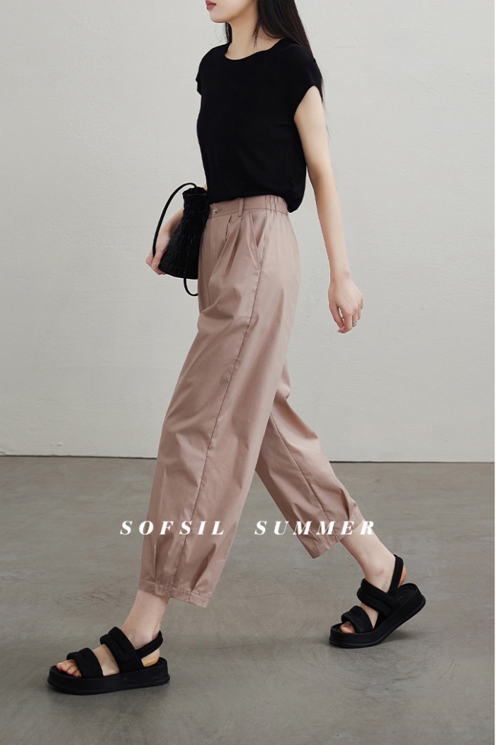 Slim high waist harem pants loose pants for women