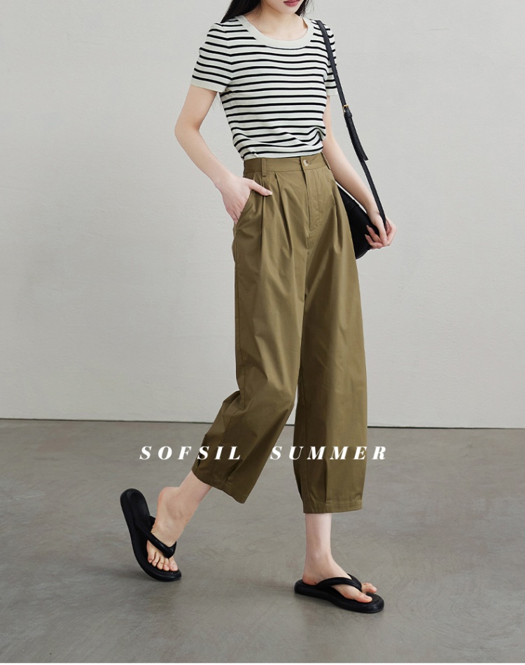 Slim high waist harem pants loose pants for women