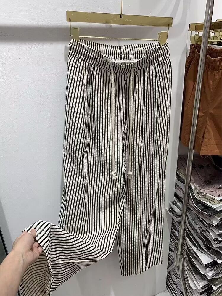 Straight pants all-match long pants summer casual pants