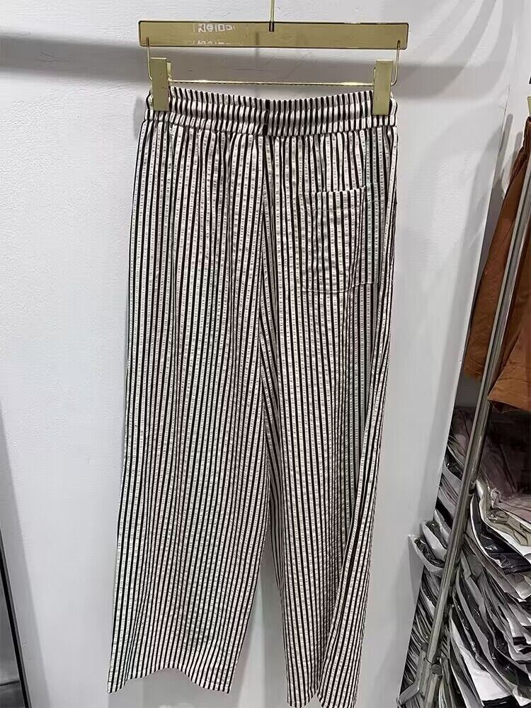 Straight pants all-match long pants summer casual pants