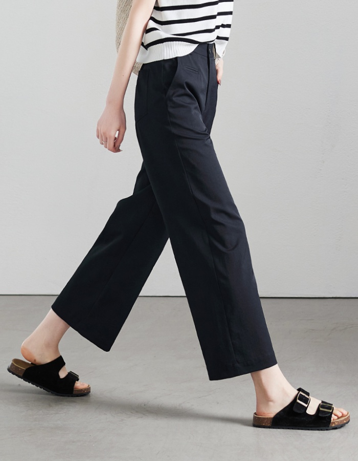 Wide leg summer casual pants loose business suit for women