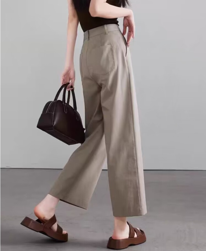 Wide leg summer casual pants loose business suit for women