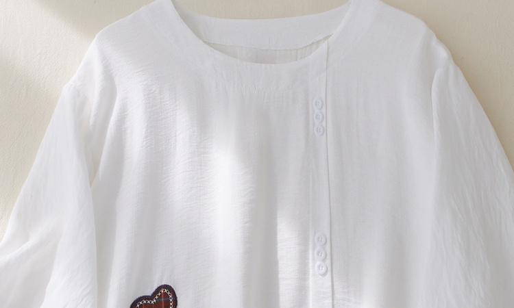 Summer Korean style tops embroidered T-shirt for women