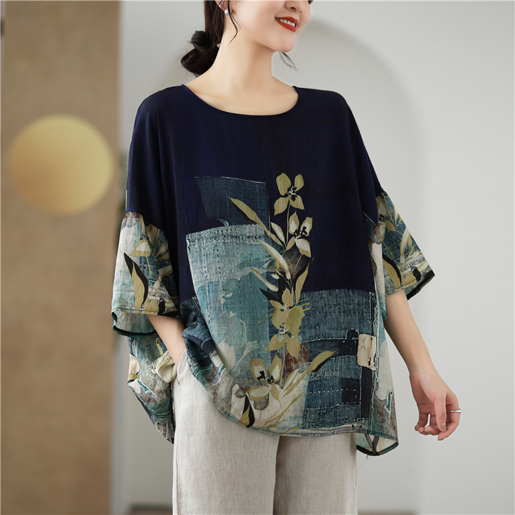 Slim Western style tops large yard Korean style T-shirt