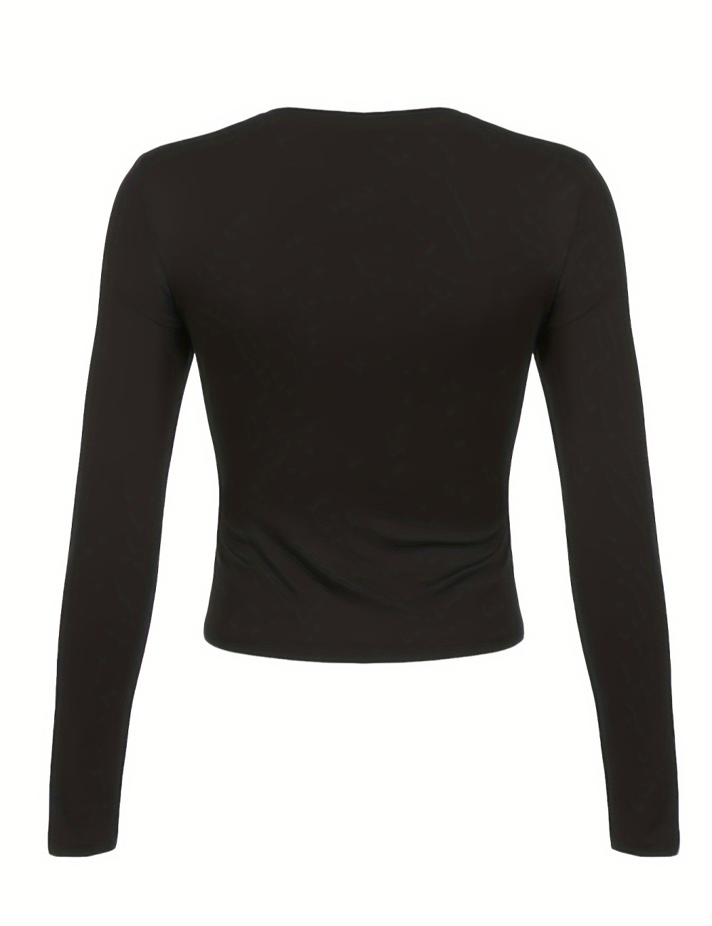 Slim splice long sleeve Pseudo-two mixed colors tops