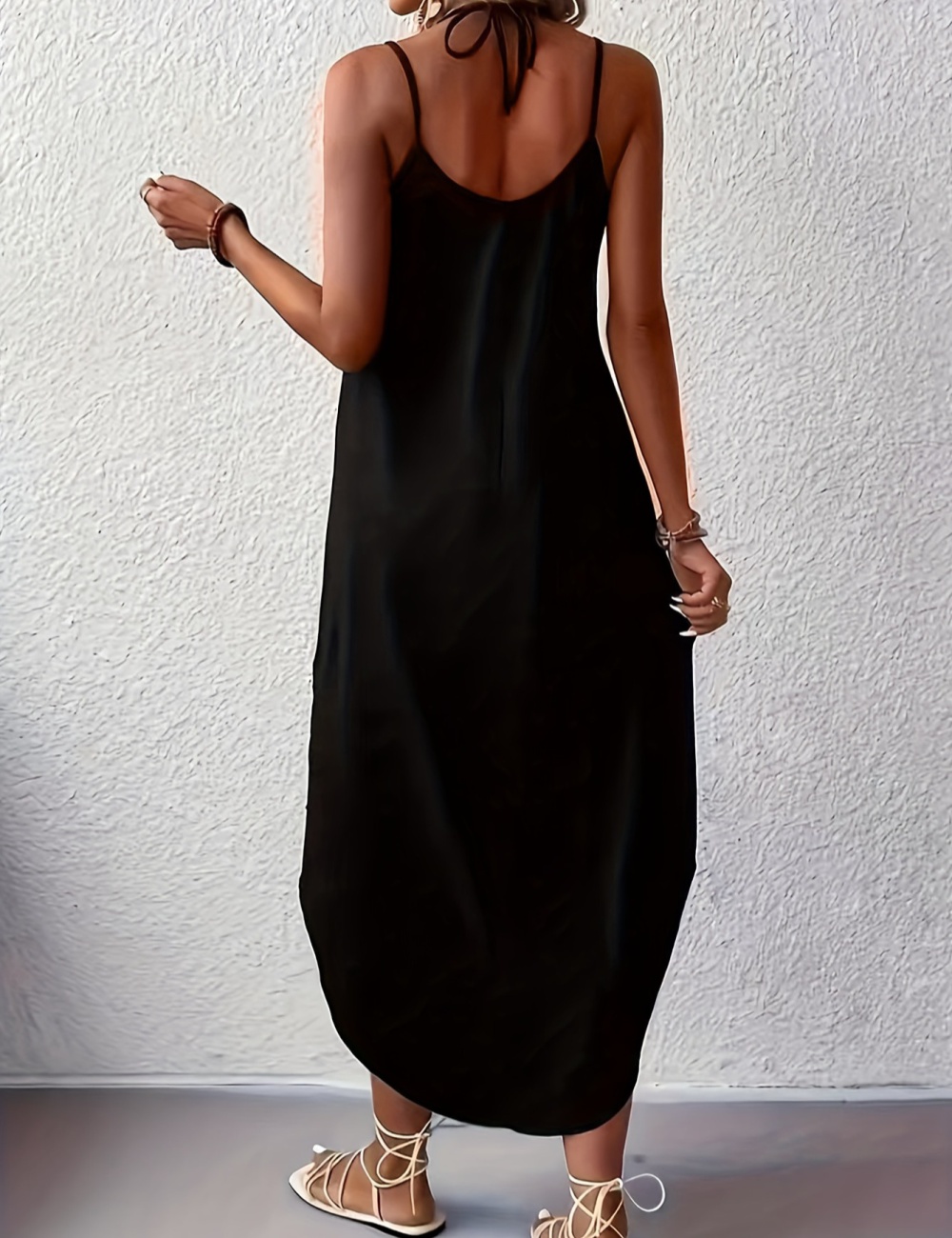 Pure dragonfly jumpsuit V-neck loose long dress