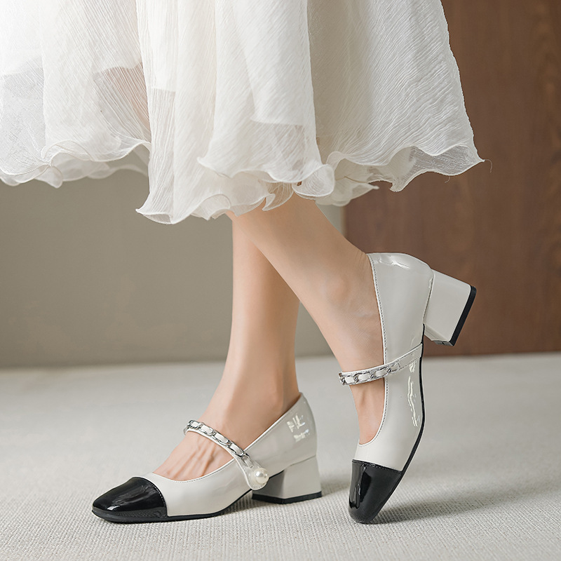 Middle-heel shoes high-heeled shoes for women