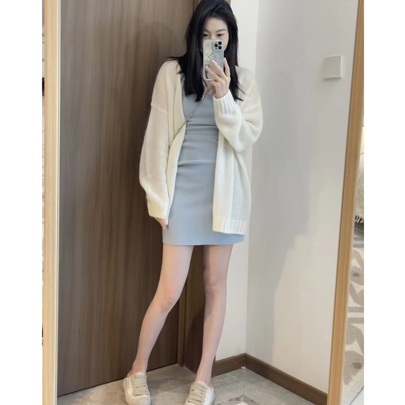 Long slim coat spring and autumn lazy tops for women