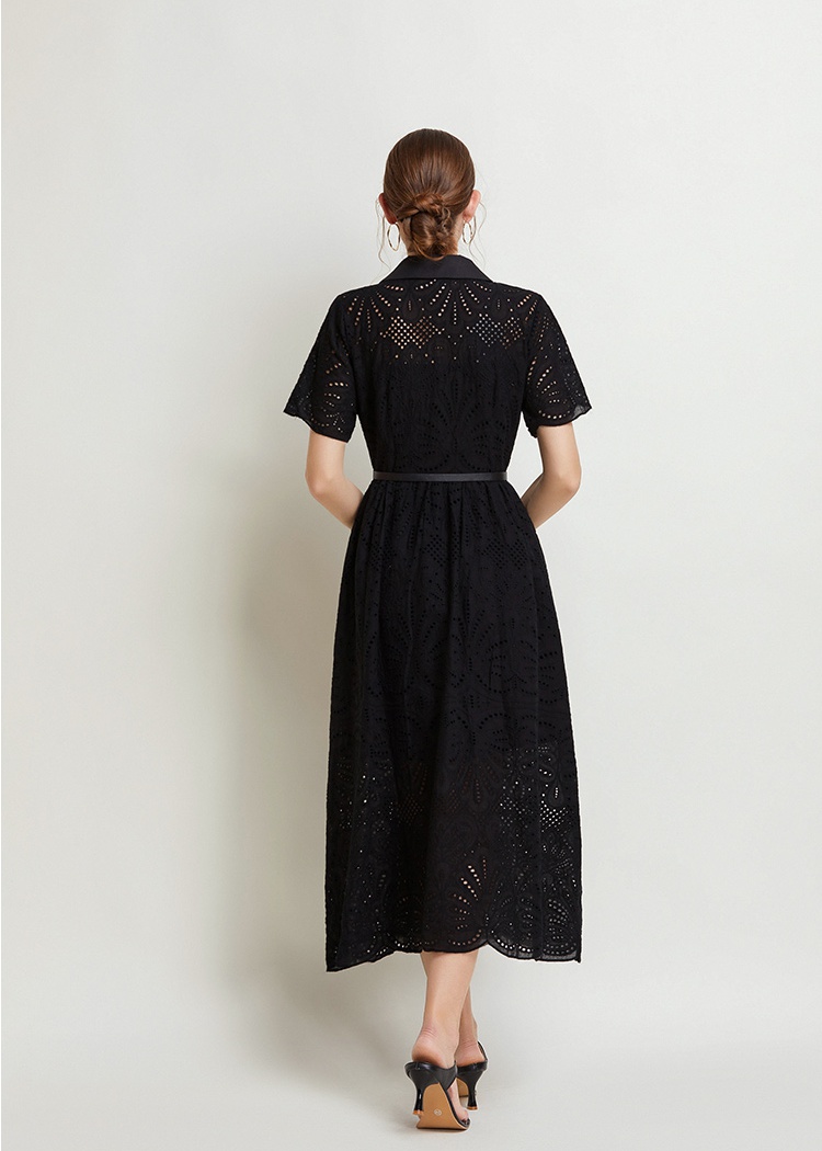 Cotton summer embroidery vacation dress