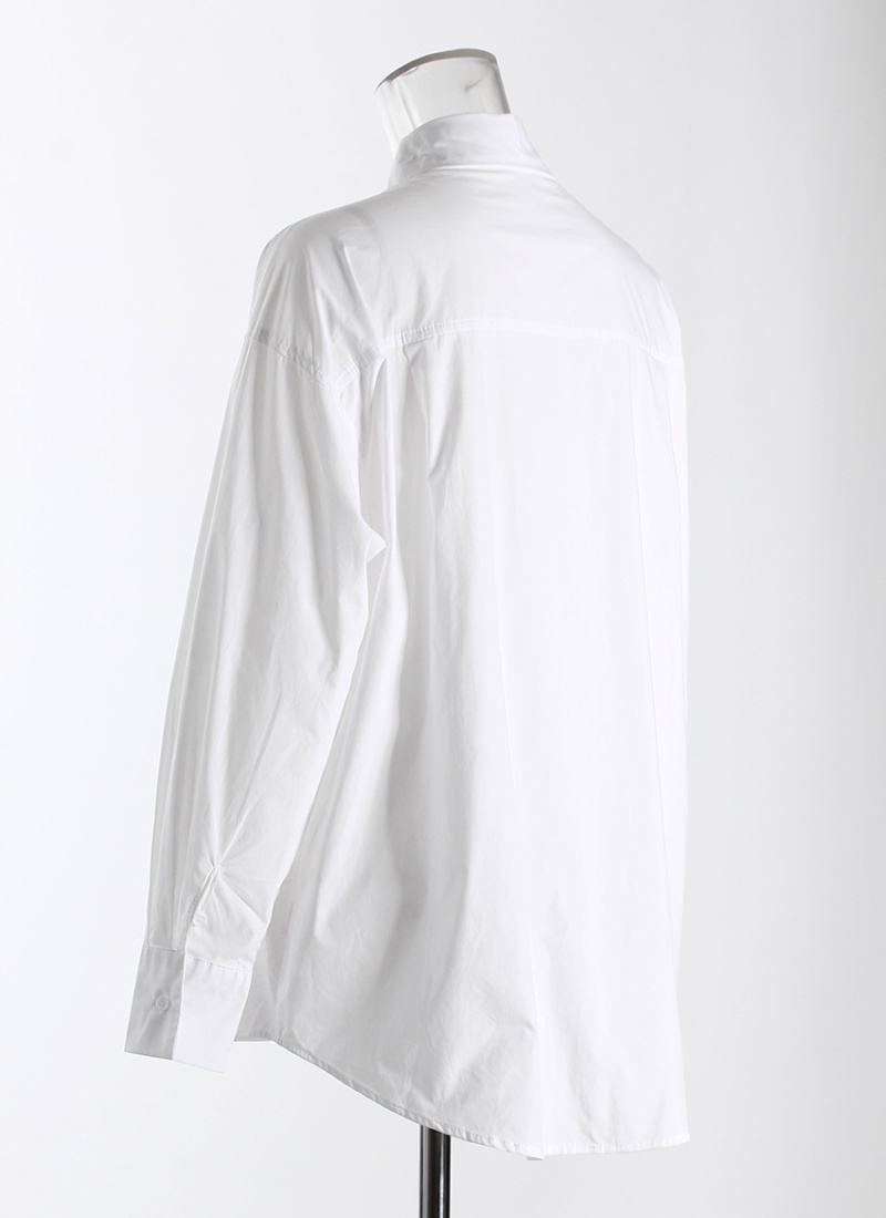 Stereoscopic temperament long sleeve hollow shirt