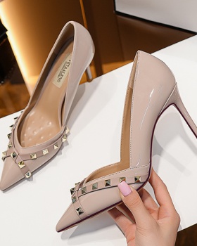 Low temperament shoes elegant high-heeled shoes