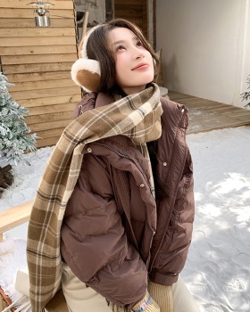 Down short cotton coat Korean style winter coat for women