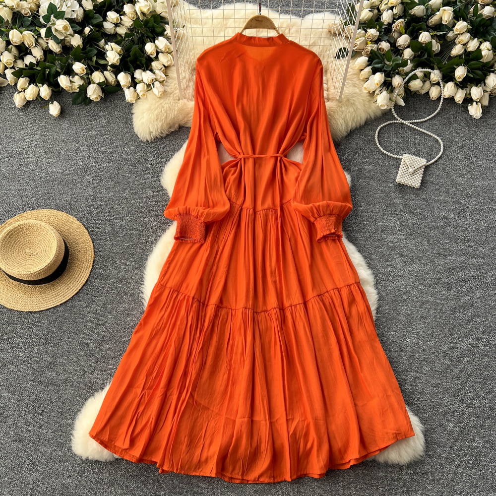 Temperament long dress dress for women