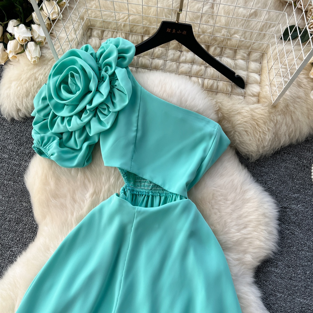 France style hollow formal dress flowers dress