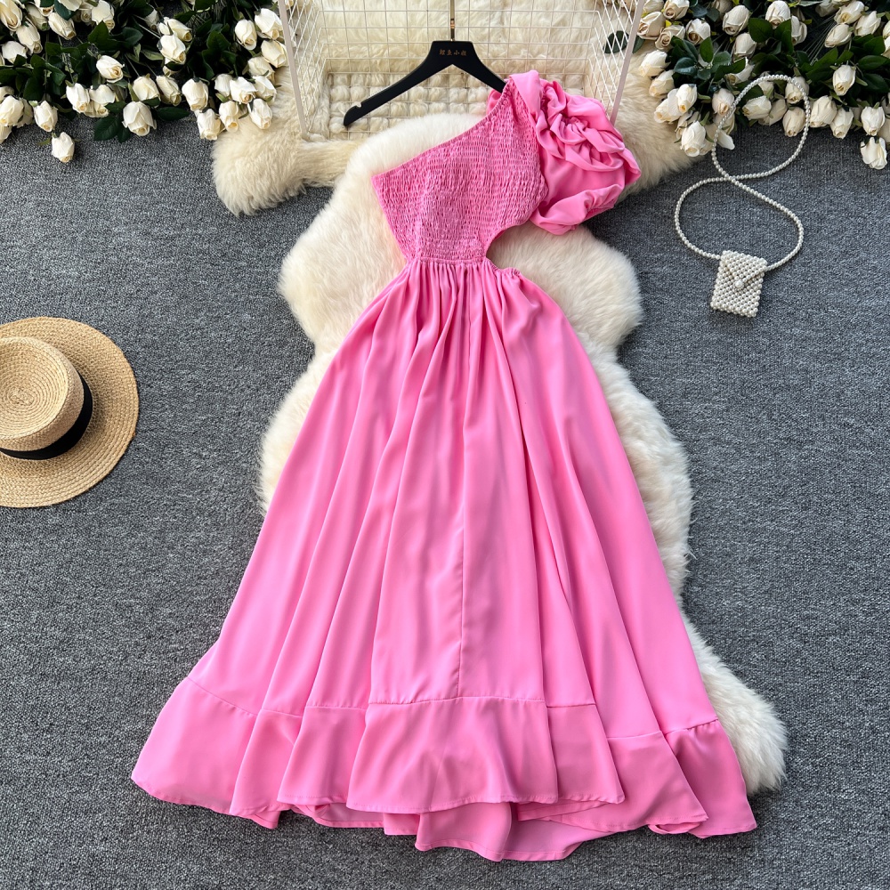 France style hollow formal dress flowers dress