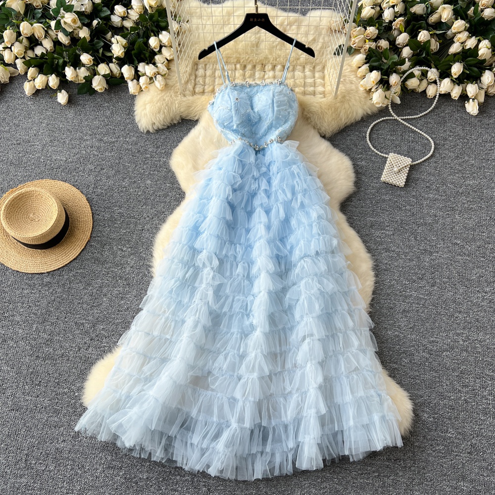 Rhinestone dress wrapped chest formal dress for women