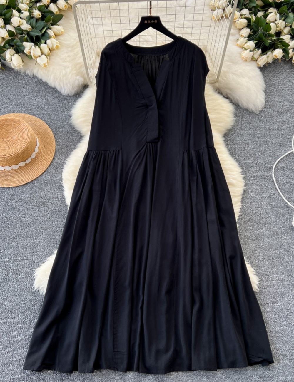 Summer big skirt long dress drape dress for women