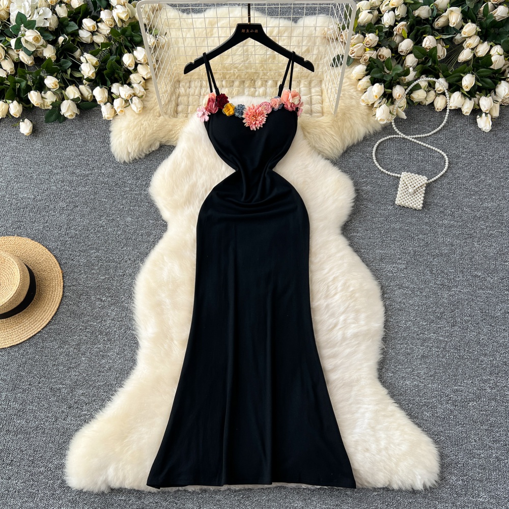 Slim light luxury formal dress stereoscopic dress for women