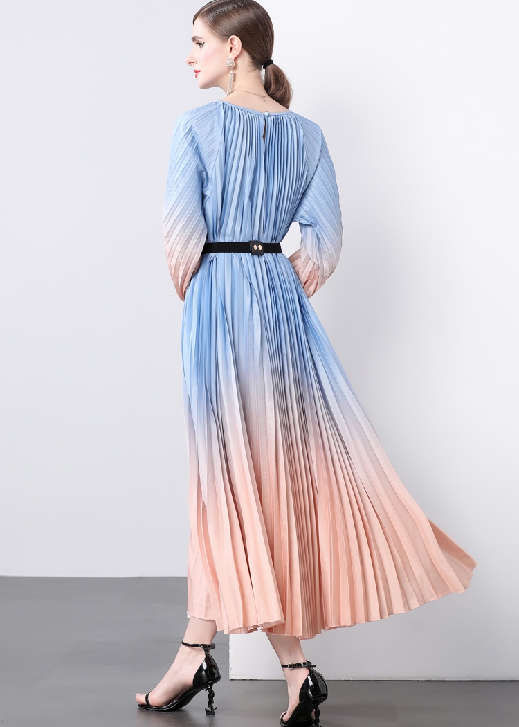 Organ pleated big skirt Pleats Please dress