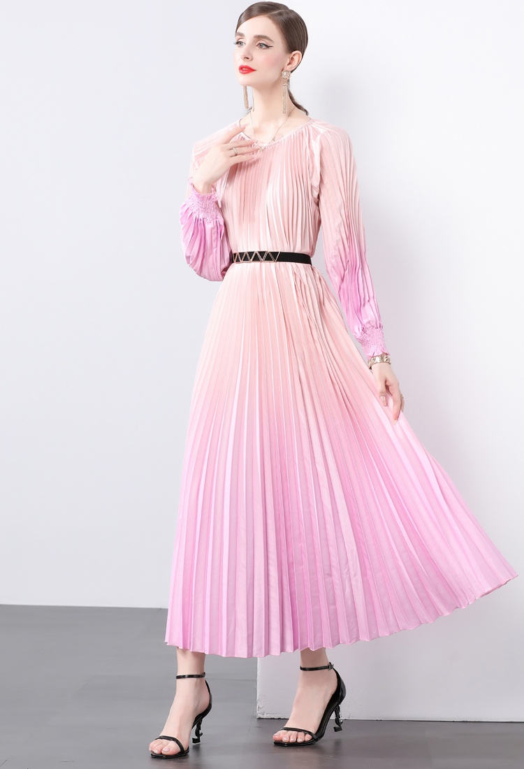 Organ pleated big skirt Pleats Please dress