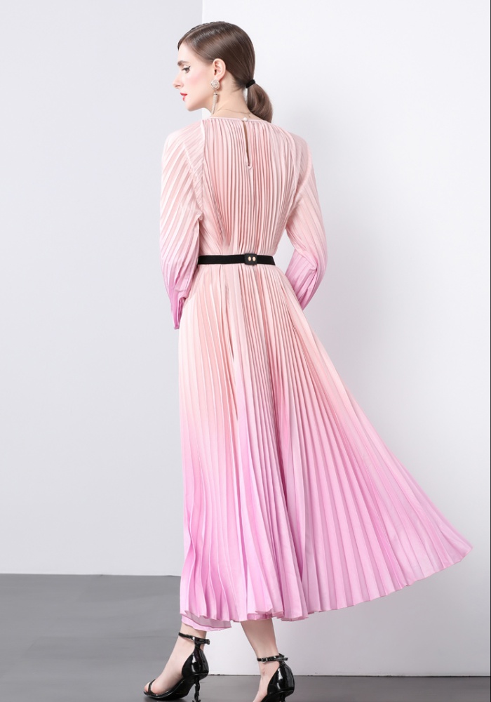 Organ pleated big skirt Pleats Please dress