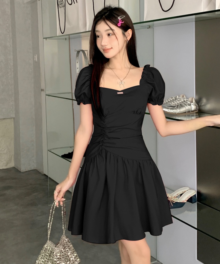 Pinched waist temperament summer dress for women