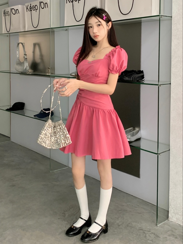 Pinched waist temperament summer dress for women