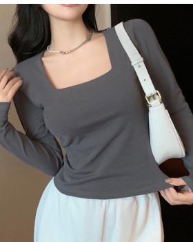 Long sleeve bottoming shirt enticement T-shirt for women