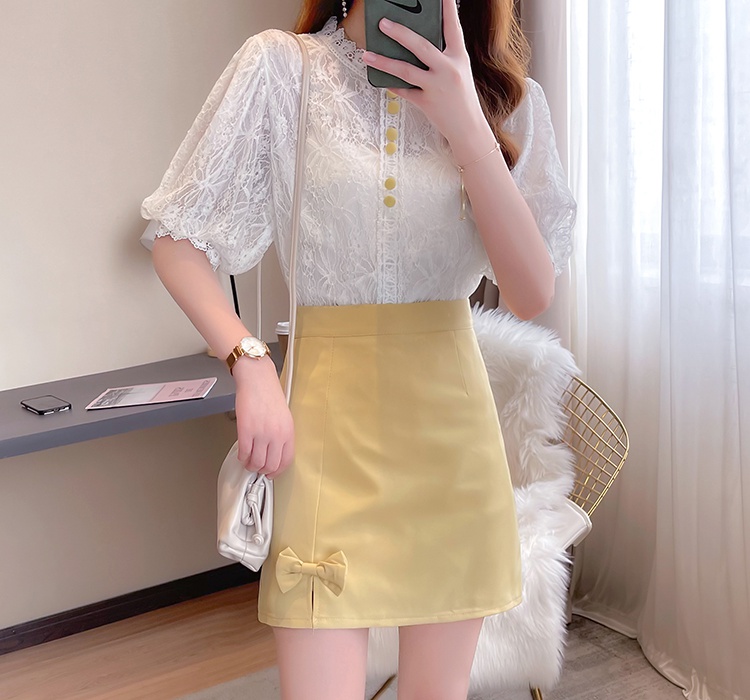 Autumn A-line small fellow sweet skirt