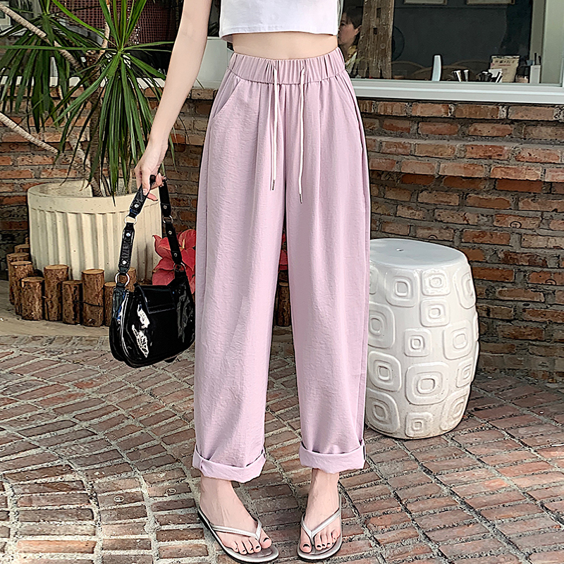 Pure spring and autumn long pants loose harem pants for women