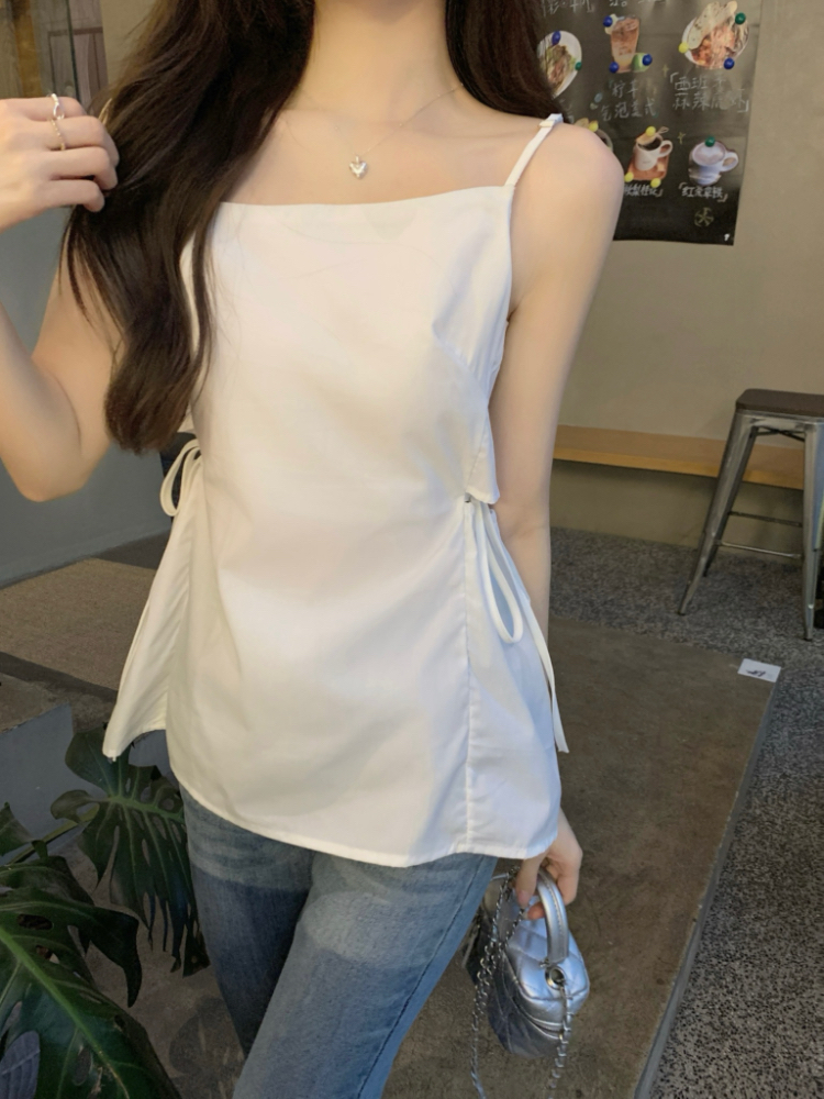 Korean style sling tops temperament frenum vest for women