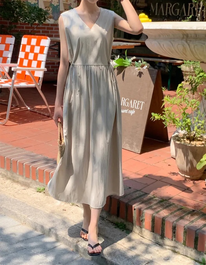 Sleeveless Casual sleeveless dress summer dress