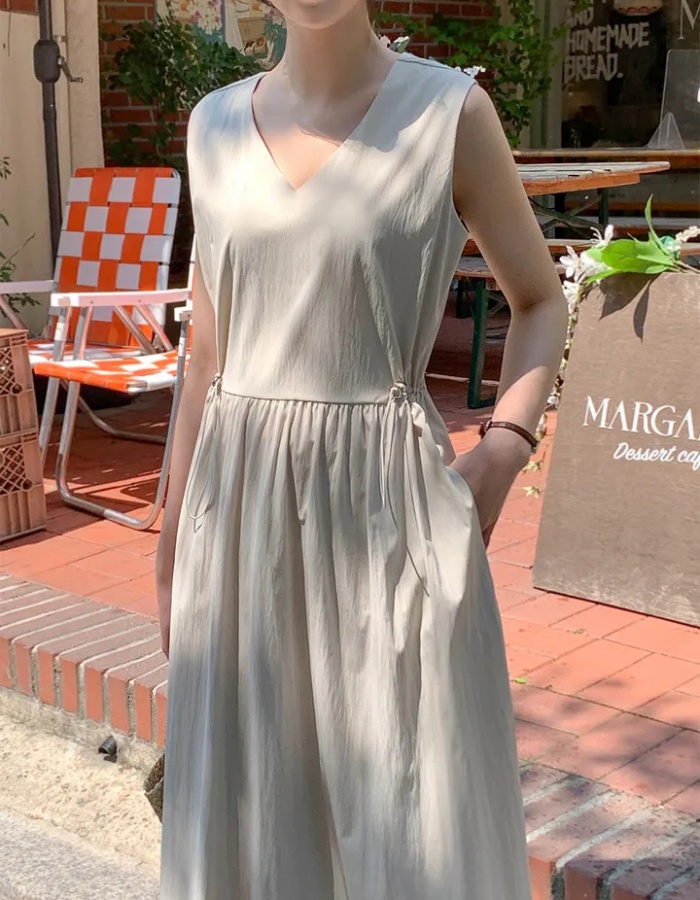 Sleeveless Casual sleeveless dress summer dress