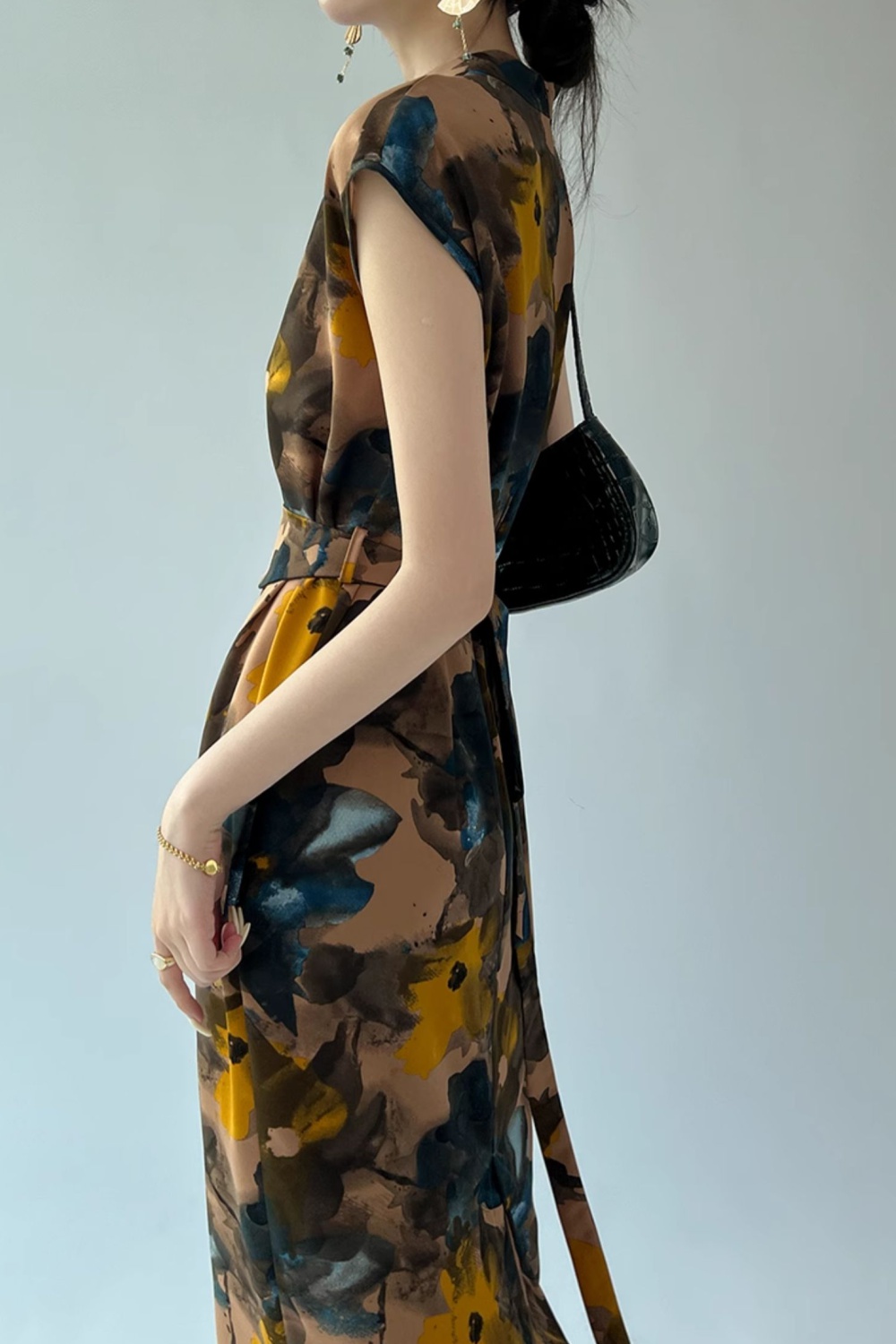 Temperament summer long dress retro dress for women