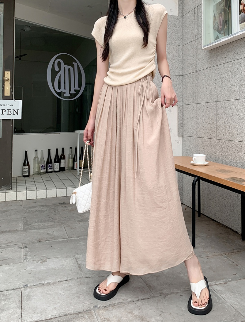 Cotton beautiful lithe wide leg slim culottes