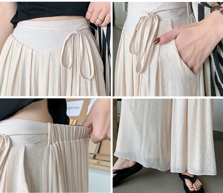 Cotton beautiful lithe wide leg slim culottes