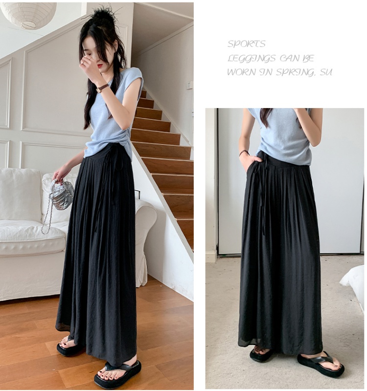 Cotton beautiful lithe wide leg slim culottes