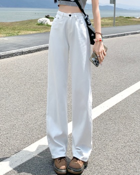 Drape lengthen long pants nine tenths wide leg pants