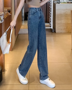 Straight jeans high waist wide leg pants for women
