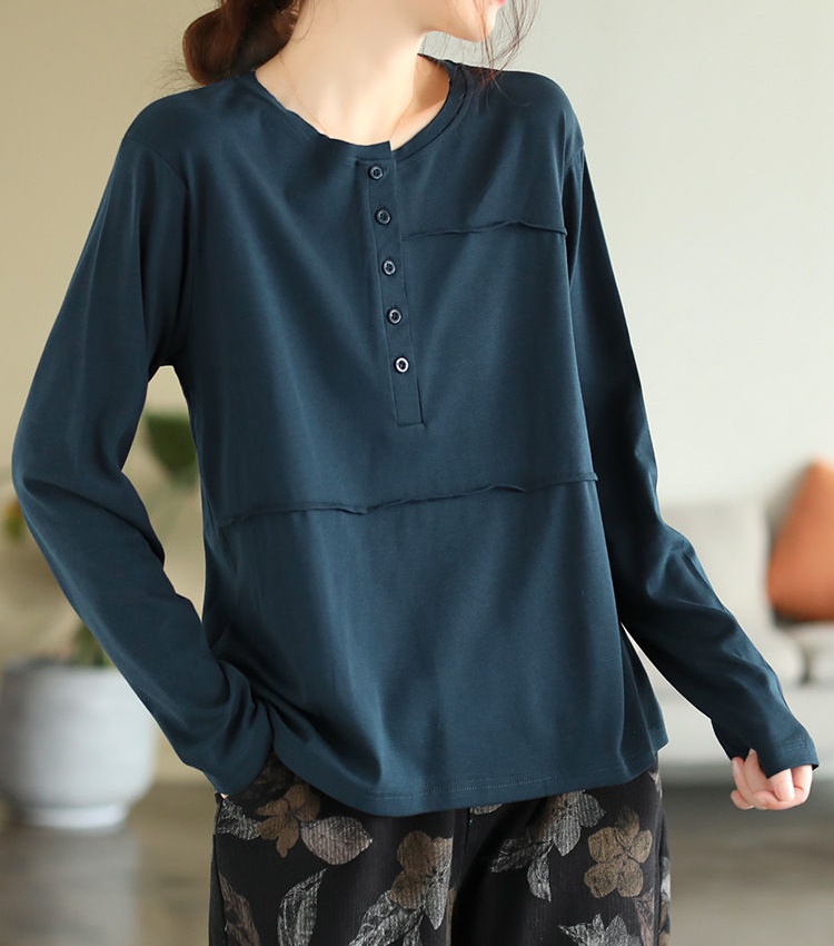 Long sleeve Casual T-shirt autumn bottoming shirt for women