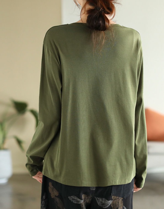 Long sleeve Casual T-shirt autumn bottoming shirt for women