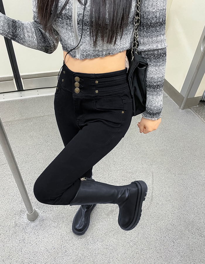 High waist pencil pants leggings for women